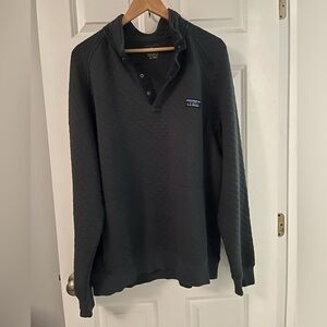 L.L. Bean Men's Quilted Sweatshirt, Mockneck | XL